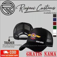 TOPI SATPOL PP TOPI JARING TOPI TRUCKER SATPOL PP GRATIS NAMA