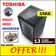 [FREE SHIPPING] Toshiba Washer AW-DG1600WM 15kg Direct Drive INVERTER DD Top Load Washing Machine Mesin Basuh 15.0KG