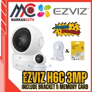 EZVIZ BUNDLING PACKAGE H6C 3MP PRO 3KEZVIZ || 2WAY-AUDIO INDOOR WIFI || INCLUDES BRACKET -MEMORYCARD