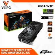 GIGABYTE GeForce RTX™ 5090 RTX 5090 WINDFORCE OC 32G DDR7 GAMING GRAPHIC CARD