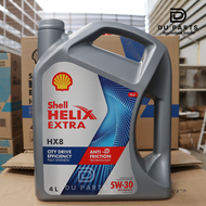น้ำมันเครื่อง สังเคราะห์แท้ เชลล์ HX8 5W-30 เบนซิน  โฉมใหม่!