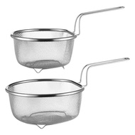 [Invoices Available] 304 Stainless Steel Frying Net Oil Drain Net Kitchen Frying Basket Noodle Spoon