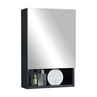 [Bulky] Rubine RMC-1440D1S1 (BK/WH) Stainless Steel Mirror Cabinet