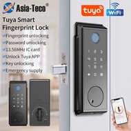 WiFi Smart Door Lock Fingerprint Electronic Deadbolt Keypad Tuya App Mobile Unlock and Monitor Keyle