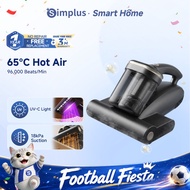 【NEW】Simplus 18kPa Dust Mite Vacuum Cleaner | 96,000 Beats/Min | UV Light Sterilization | 65°C Hot A