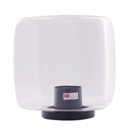 HI-TEK โคมไฟหัวเสาแบบลูกเต๋า ใหญ่ ใส IP44