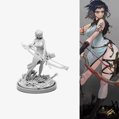 model kit resin kit KINGDOM DEATH KD Girl Longbow Hand 28405