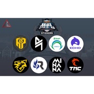 MPL PH/ID S12 WATERPROOF STICKERS v.1 - OMEGA, NEXPLAY, AP BREN, BLACKLIST, ONIC,RSG,RRQ & ECHOO