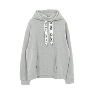 【二手，A級】Celine CELINE寬鬆Logo連帽衫 2Y468670Q.08GC 棉質Logo寬鬆連帽衫 棉質 灰色 男款 二手 A級