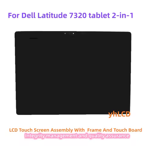 For Dell Latitude 7320 2-in-1 Tablet LCD Touch Screen Assembly Matrix Panel Display Replacement