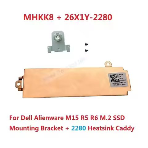 NGFF M.2 NVME 2230 2280 SSD Heatsink Shield Bracket Caddy Holder for Dell Alienware M15 R5 R6 2021 M