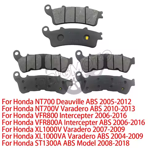 Front Rear Brake Pad For Honda NT700 V XL1000VA Deauville Varadero ABS VFR800 A Intercepter ABS ST13