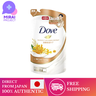 [Direct from Japan] DOVE (Dove) Body Soap Rice Firth &amp; Kinmokusei (Body Wash) Refill 340g, 100% Authentic, Free Shipping