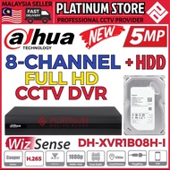 Dahua 5.0MP 8 Channel CCTV DVR + Hard disk HDD 5MP Full HD 1080P 8CH Recorder XVR1B08H-I P2P connect