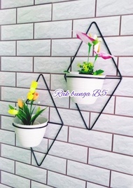 rak bunga minimalis dinding / rak pot dinding besi/ rak bunga besi