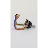 7-color titanium-plated stainless steel 304 hanger for motorbikes - U-shaped, A/E hooks can choose t