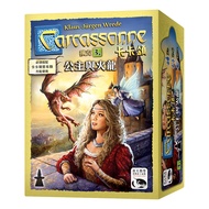 Carcassonne-Princess And Fire Dragon Expansion|Neuschwanstein Castle Board Game, Must Match Basic Ve