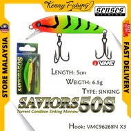 Senses Saviors 50S Lure 50 S Sinking Minnow Savior SVR50S 50mm 6.5g