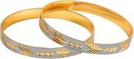 Efulgenz Gold Tone Indian Bangle Set for Women Dubai Style Bangle Set Indian Gold Tone Bangles Brace