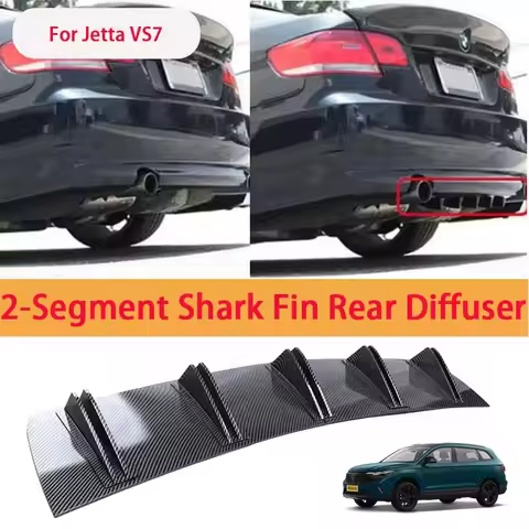 For Jetta VS7 Shark Fin Rear Diffuser Split Chassis Spoiler Auto Aerodynamic Parts Aerodynamic Modif