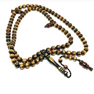 TASBIH AKAR BAHAR TALI ARUS SERAT EMAS/TASBIH AKAR BAHAR 8MM/TASBIH