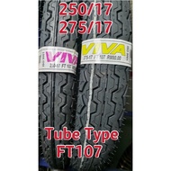 VIVA TYRE 17 Tube Tyre Tayar Tayer FT107 250-17 275-17 Cutting TT100 250 17 275 17