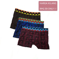 (Harga Kilang) Men's Boxer / seluar dalam lelaki/spender inerwear/boxer underwear for men *Regular S