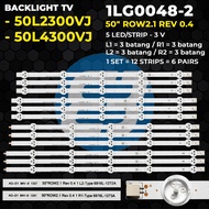 TOSHIBA 50 Inch TV Backlight 50L2300VJ 50L4300VJ 50" ROW2.1 REV 0.4