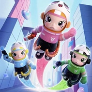 POPMART POPMART SPACE MOLLY Powerpuff Girls 400% 100% Large Figure Collection Ornaments