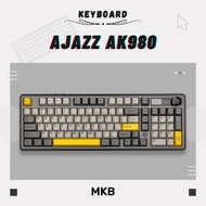 Ajazz AK980 96% Hot-Swappable Programmable RGB Gasket Customizable LCD Screen Full Build Keyboard