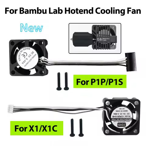 2510 Fan For Bambu Lab X1/P1 Hotend Cooling Fan With Cable Rapid cooling Fan For Bambu X1C P1S P1P 3