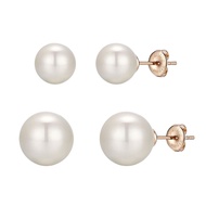 14K Gold Plated Pearl Earring 6mm/8mm/10mm/12mm