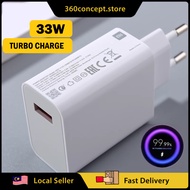 Pengecas Xiaomi 33W Adapter Type-C Turbo Charge untuk Mi 11, Poco F3, Poco X3 Pro, X3 NFC, Redmi Not