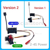 SLONWAKE 5.8G 48CH 1600mW Long Range FPV Transmitte VTX with 1500TVL AIO 130° Camera Support FatShar