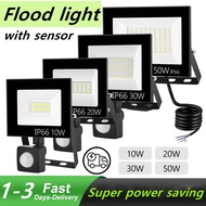 💡Ready Stock💡50W PIR Motion Sensor LED Flood Light IP65 Waterproof Spotlight FloodLight Outdoor