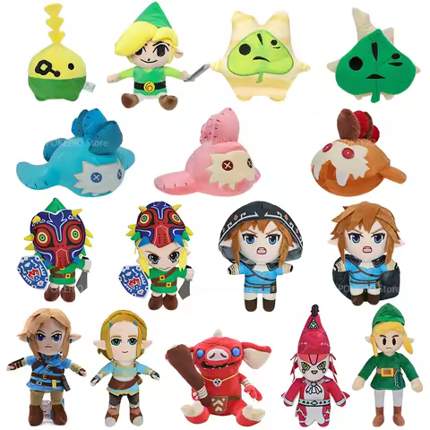 Hot Sale Zelda Breath of the Wild Plush Toys Link Bokoblin korok Princess Zelda Sand Seal Pillow Sof