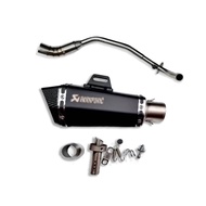 คอท่อ Kawasaki KSR วัสดุแสตนเลสเกรด304 + ปลายท่อ Akrapovic ฟรีแคทลดเสียง มีสีให้เลือก