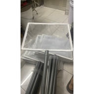60cm plastic handle racket (plastic handle) 30x40cm frame used to scoop shrimp and fish, moss in shr