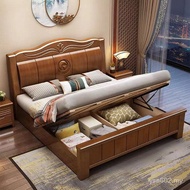 Mi Double Single Large Bed Direct Sales Chinese Oak 1.8m 1.5Modern Minimalist Factory Oak All Solid 