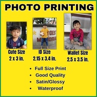 ■ ➖ ➜ FULL Size Photo Printing Wallet Size/Cute Size/ID Size