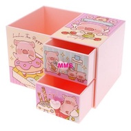 香港正版  罐頭豬Lulu 豬 LuLu The Piggy 筆筒連儲物箱