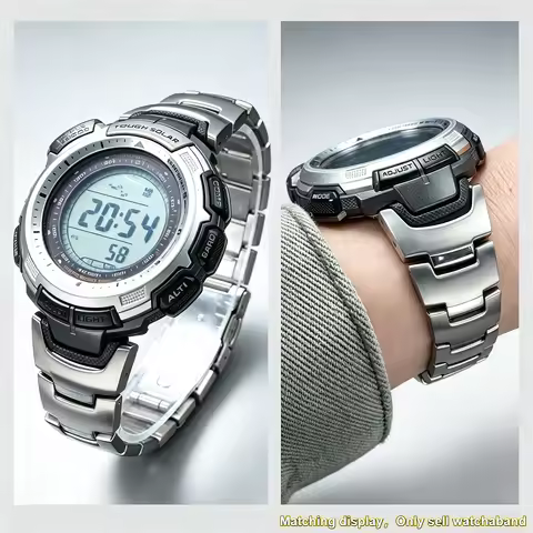 Lightweight Titanium Alloy Watch Strap Men For Casio Prg-110t/y Prw-1300y 1500Y PROTREK Outdoor Spor
