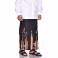 Sarung BHS Gold Signature motif SGC Hitam Oranye