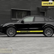 PORSCHE Car Sticker Cayenne Garland GTS Side Skirt Decoration Macan Body