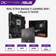 【DYNACORE BUNDLE】Asus ROG STRIX B650E-F GAMING WIFI ATX Motherboard with AMD Ryzen 5 7600X CPU / Processor