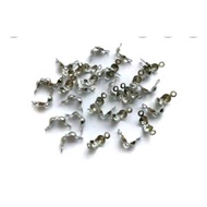 1000 pcs 2-hole silver frogs