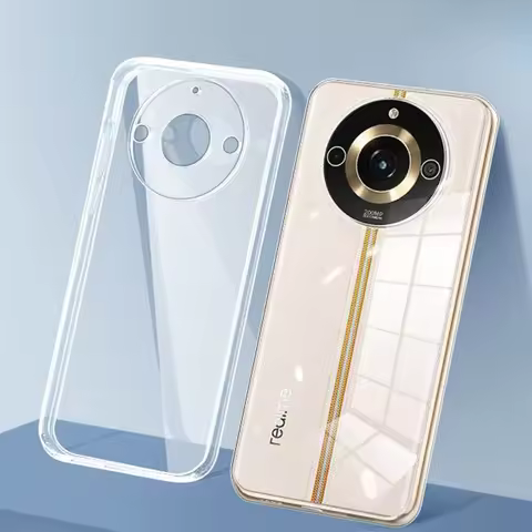 For OPPO Realme 11 10 Pro Plus Clear Transparent Soft TPU Silicone Case Cover for Realme 11Pro+ 10Pr