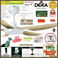 ((Pwp Installation)) Deka Baby Fan F5DC PRO MB (Matt Black) 46 inches 5 Blades Ceiling Fan with Remo