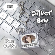 ILLIT Silver Bow Piano Verse KPOP Keychain