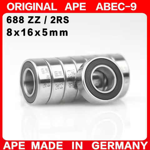 10-200PCS Germany ABEC-9 Bearing 688 ZZ 2RS 8x16x5 mm 688-2RS 688ZZ Z RS LB LU - 2Z Miniature Precis